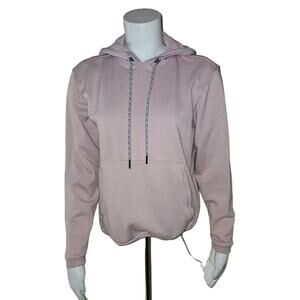 Columbia Hoodie with Bungee Drawstring at Waist and Large Logo on Hood, XS